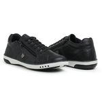2 Tenis Masculino Casual Ajuste Elástico Leve e Confort + Relógio Digital - Café + Preto