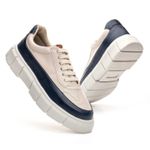 Tenis Oversized H.Boss Melburk Sneaker Masculino - Azul/Nude