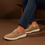 Dockside Masculino Mexico Sola Alta em Couro - Areia