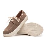 Dockside Masculino Mexico Sola Alta em Couro - Areia