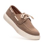 Dockside Masculino Mexico Sola Alta em Couro - Areia