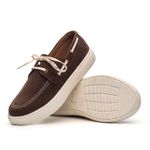 Dockside Masculino Mexico Sola Alta em Couro - Marrom