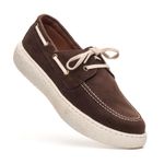 Dockside Masculino Mexico Sola Alta em Couro - Marrom