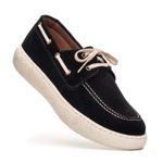 Dockside Masculino Mexico Sola Alta em Couro - Preto