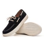 Dockside Masculino Mexico Sola Alta em Couro - Preto