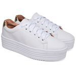 Tênis Feminino Plataforma Sola 4cm - Branco