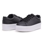 Tênis Feminino Plataforma Sola 4cm - Preto