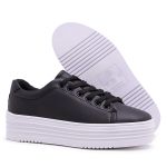 Tênis Feminino Plataforma Sola 4cm - Preto
