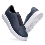 Tenis Masculino Casual Elástico Sneaker Oversize - Azul
