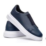 Tenis Masculino Casual Elástico Sneaker Oversize - Azul