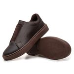 Tenis Masculino Casual Elástico Sneaker Oversize - Marrom