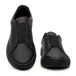 Tenis Masculino Casual Elástico Sneaker Oversize - Preto/Preto