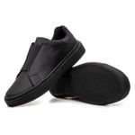 Tenis Masculino Casual Elástico Sneaker Oversize - Preto/Preto