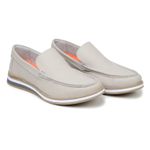 Mocassim Maverick Masculino Slip On Loafer Derby em Couro - Gelo