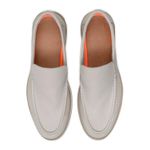 Mocassim Maverick Masculino Slip On Loafer Derby em Couro - Gelo