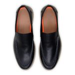 Mocassim Maverick Masculino Slip On Loafer Derby em Couro - Preto