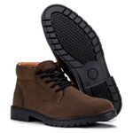 Bota Michigan Masculina Couro Camurça Nobock Casual - Marrom