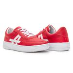 Tenis Masculino Estilo Skatista Casual Modelo Raze - Vermelho