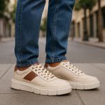 Tenis Oversized Sneaker Masculino - Nude