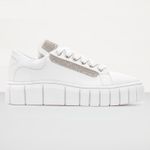 Tênis Feminino Casual com Strass - Branco