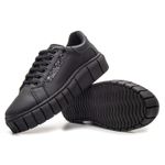 Tênis Feminino Casual com Strass - Preto/Preto