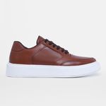 Tenis Masculino Casual Branco Sola Reta - Pinhão