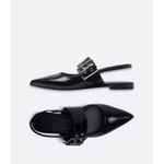 Slingback Navy Preto