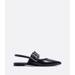 Slingback Navy Preto