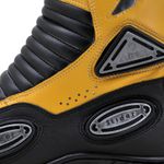 Bota Motociclista Slider Couro Legítimo -298 na cor amarelo