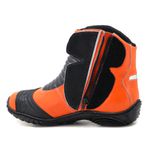 Bota Motociclista Slider Couro Legítimo -298 na cor laranja