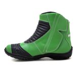 Bota Motociclista Slider Couro Legítimo -298 na cor Verde