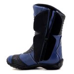 Bota motociclista Stunt em couro legítimo - 300 Na cor Azul