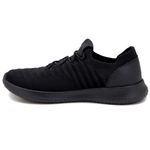 Tênis Knit motociclista masculino forrado em couro 