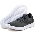 Tênis Knit motociclista masculino forrado em couro 545