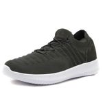 Tênis Knit motociclista masculino forrado em couro 545 Verde