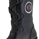 Bota feminina motociclista estilo roqueira 9410