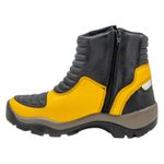 Bota motociclista com altura de até 9cm em couro legítimo AS-HEIGHT