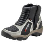 Bota motociclista com altura de até 9cm em couro legítimo AS-HEIGHT