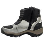 Bota motociclista com altura de até 9cm em couro legítimo AS-HEIGHT