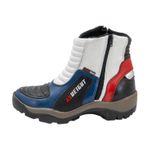 Bota motociclista com altura de até 9cm em couro legítimo AS-HEIGHT