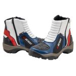 Bota motociclista com altura de até 9cm em couro legítimo AS-HEIGHT