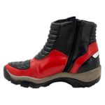 Bota motociclista com altura de até 9cm em couro legítimo AS-HEIGHT
