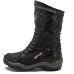 Bota motociclista cano Alto com altura de até 9cm em couro legítimo AS-HEIGHT