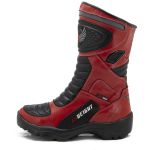 Bota motociclista cano Alto com altura de até 9cm em couro legítimo AS-HEIGHT