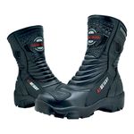 Bota Cano Alto Motociclismo Couro Legitimo 9cm De Altura 952