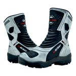 Bota Cano Alto Motociclismo Couro Legitimo 9cm De Altura 952