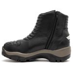 Bota motociclista com altura de até 9cm em couro legítimo AS-HEIGHT