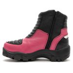 Bota motociclista com altura de até 9cm em couro legítimo solado preto AS-HEIGHT