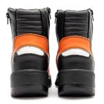 Bota motociclista com altura de até 9cm em couro legítimo solado preto AS-HEIGHT
