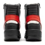 Bota motociclista com altura de até 9cm em couro legítimo solado preto AS-HEIGHT